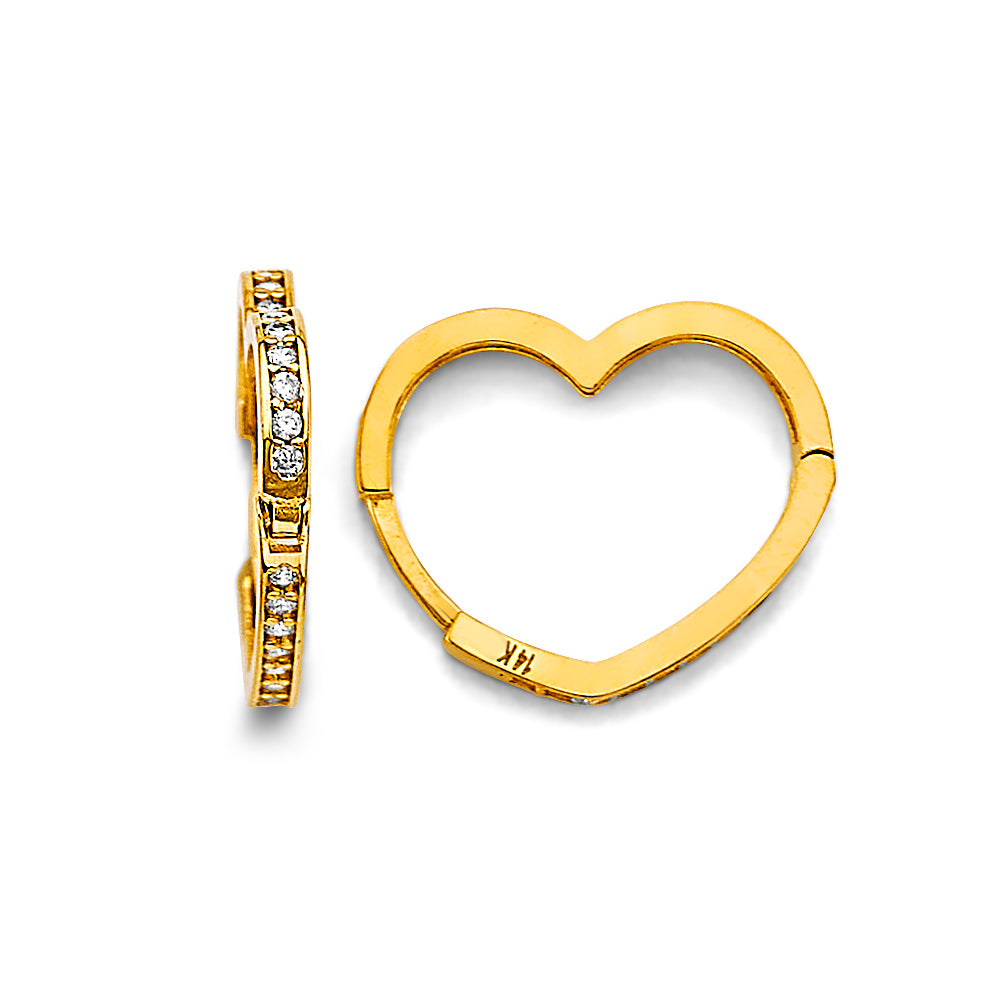 14K Yellow Gold Hoop Earring - ER2015