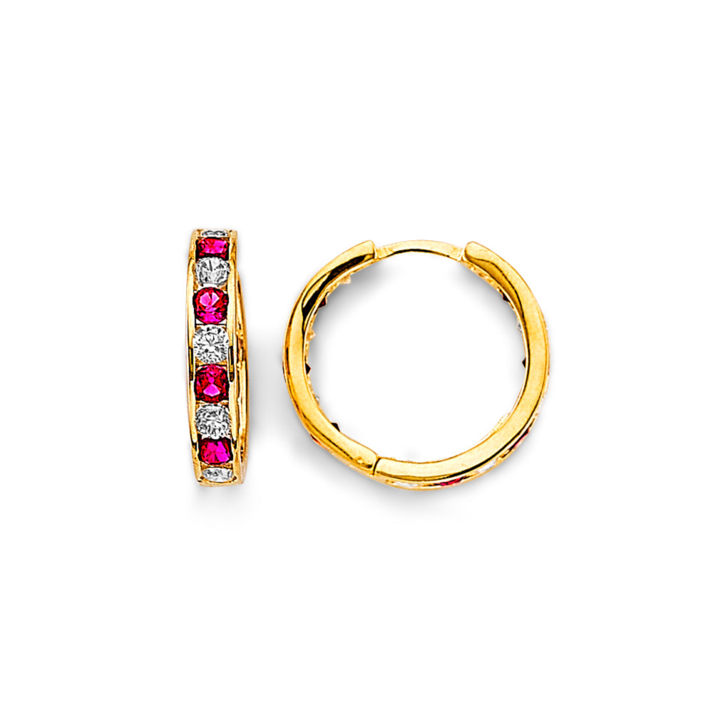 14K Yellow Gold Hoop Earring - ER2017