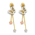 14K Yellow Gold Hanging Earring - ER2036
