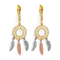 14K Yellow Gold Hanging Earring - ER2041