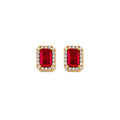 14K Yellow Gold Post Earring with Push Back - ER2062