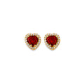 14K Yellow Gold Post Earring with Push Back - ER2063
