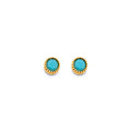 14K Yellow Gold Post Earring with Push Back - ER2067