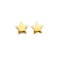 14K Yellow Gold Post Earring with Push Back - ER2071