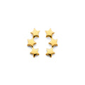 14K Yellow Gold Post Earring with Push Back - ER2072