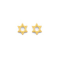 14K Yellow Gold Post Earring with Push Back - ER2073