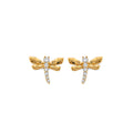 14K Yellow Gold Post Earring with Push Back - ER2078