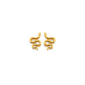 14K Yellow Gold Post Earring with Push Back - ER2080