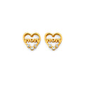 14K Yellow Gold Post Earring with Push Back - ER2081