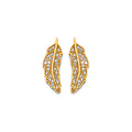 14K Yellow Gold Post Earring with Push Back - ER2086