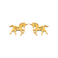 14K Yellow Gold Post Earring with Push Back - ER2089
