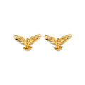 14K Yellow Gold Post Earring with Push Back - ER2090