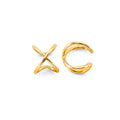 14K Yellow Gold Post Earring with Push Back - ER2096