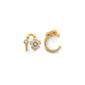 14K Yellow Gold Post Earring with Push Back - ER2099