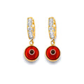 14K Yellow Gold Post Earring with Push Back - ER2110