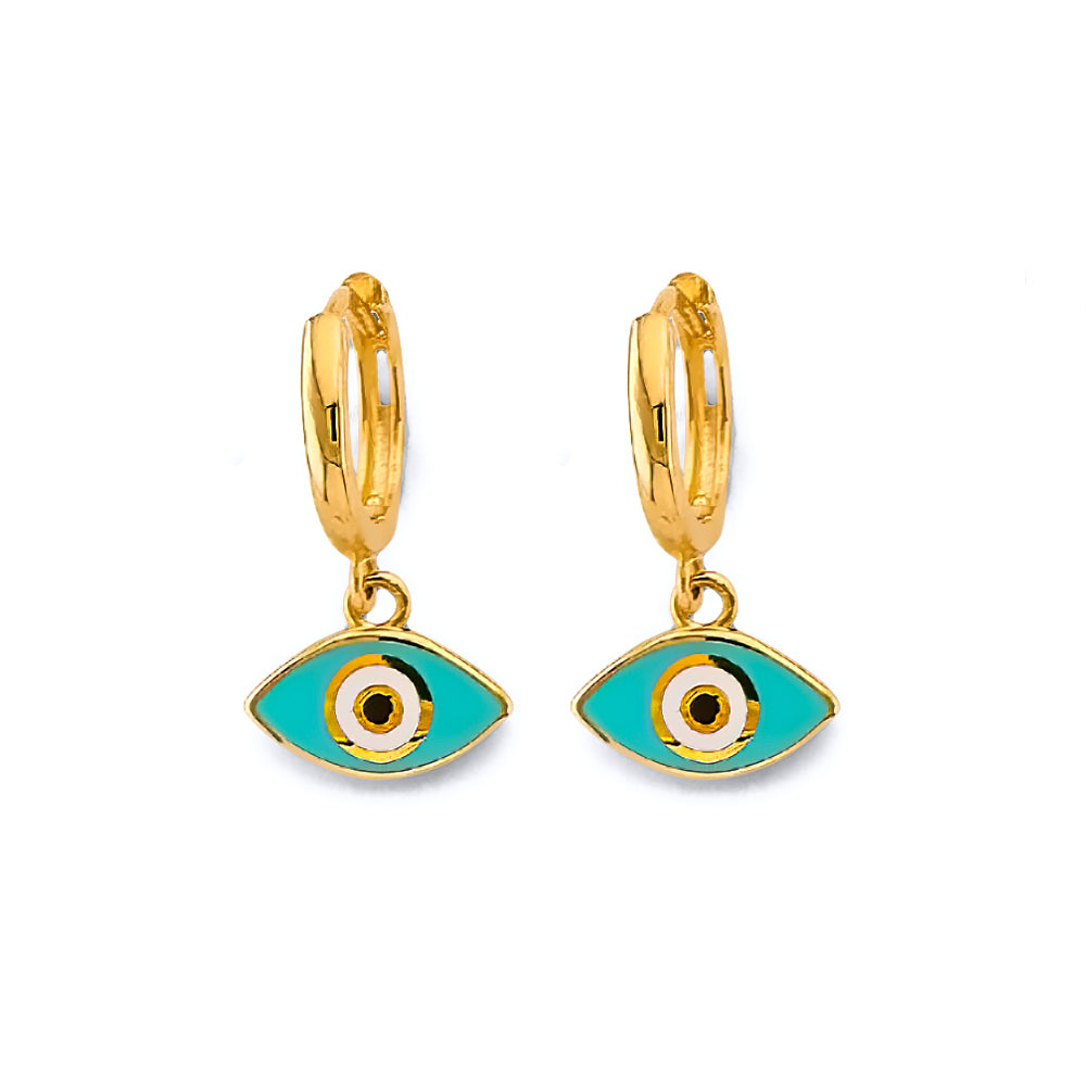 14K Yellow Gold Post Earring with Push Back - ER2111