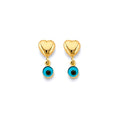 14K Yellow Gold Post Earring with Push Back - ER2113