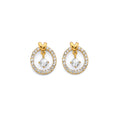 14K Yellow Gold Post Earring with Push Back - ER2114