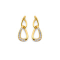 14K Yellow Gold Post Earring with Push Back - ER2115