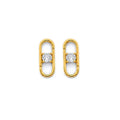 14K Yellow Gold Post Earring with Push Back - ER2118