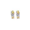 14K Yellow Gold Post Earring with Push Back - ER2122