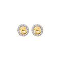 14K Yellow Gold Post Earring with Push Back - ER2126