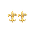 14K Yellow Gold Post Earring with Push Back - ER2127