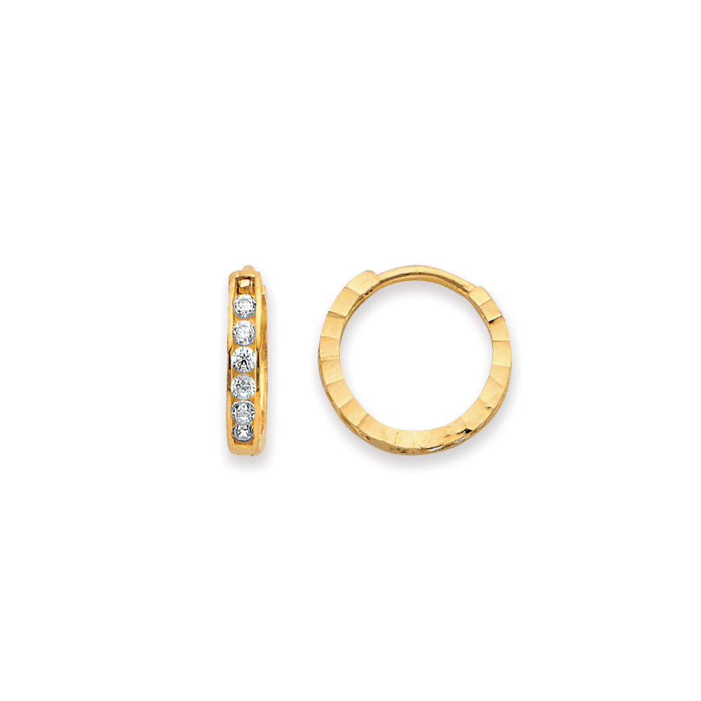 14K Yellow Gold Huggies Earring - ER2131