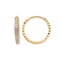 14K Yellow Gold Huggies Earring - ER2133