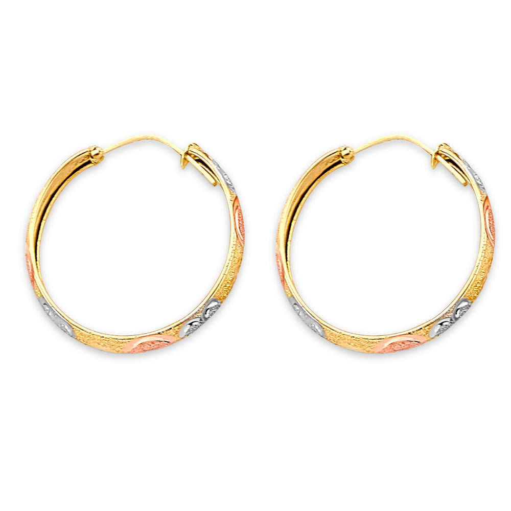 14K Yellow Gold Teardrop & Chandelier Earring - ER2147