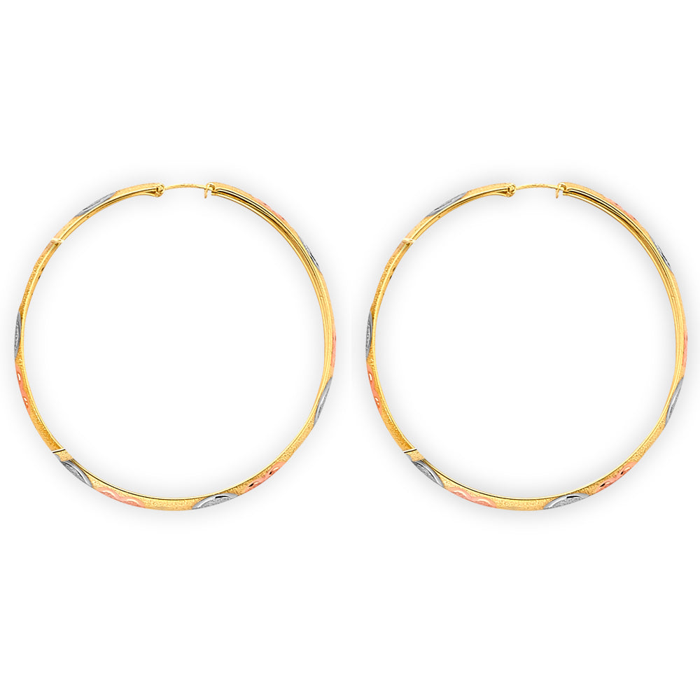 14K Yellow Gold Teardrop & Chandelier Earring - ER2149