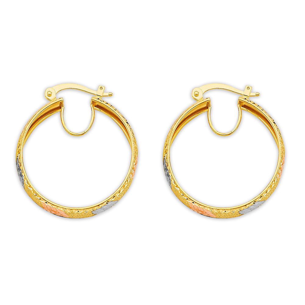 14K Yellow Gold Teardrop & Chandelier Earring - ER2150