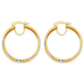 14K Yellow Gold Teardrop & Chandelier Earring - ER2151