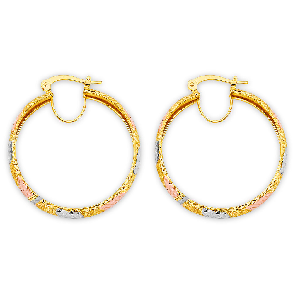 14K Yellow Gold Teardrop & Chandelier Earring - ER2151