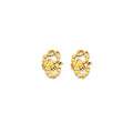 14K Yellow Gold Post Earring with Push Back - ER2153