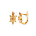 14K Yellow Gold Post Earring with Push Back - ER2154