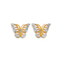 14K Yellow Gold Post Earring with Push Back - ER2158