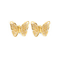 14K Yellow Gold Post Earring with Push Back - ER2159
