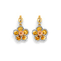 14K Yellow Gold Post Earring with Push Back - ER2164