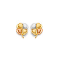 14K Yellow Gold Post Earring with Push Back - ER2167