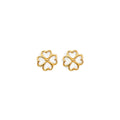 14K Yellow Gold Post Earring with Push Back - ER2169