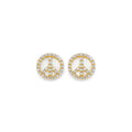 14K Yellow Gold Post Earring with Push Back - ER2170