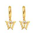 14K Yellow Gold Hanging Earring - ER2177