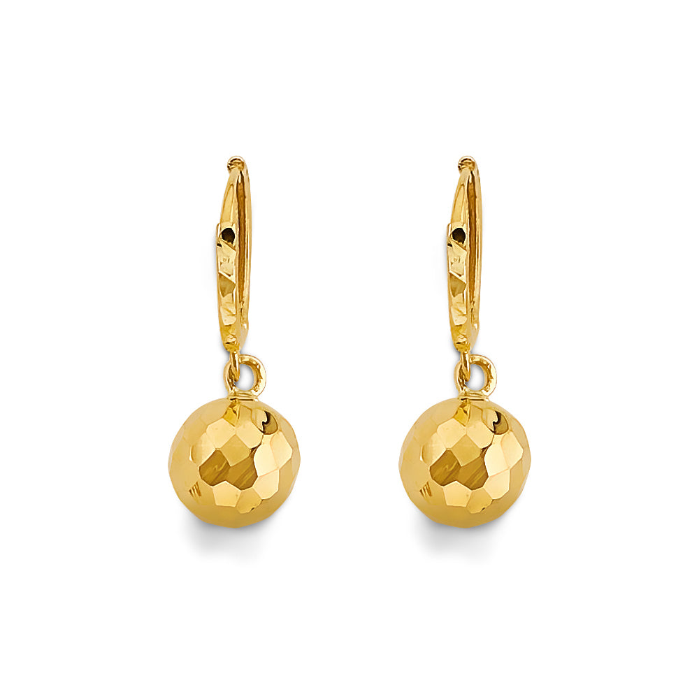 14K Yellow Gold Hanging Earring - ER2182