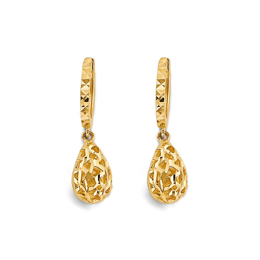 14K Yellow Gold Hanging Earring - ER2183