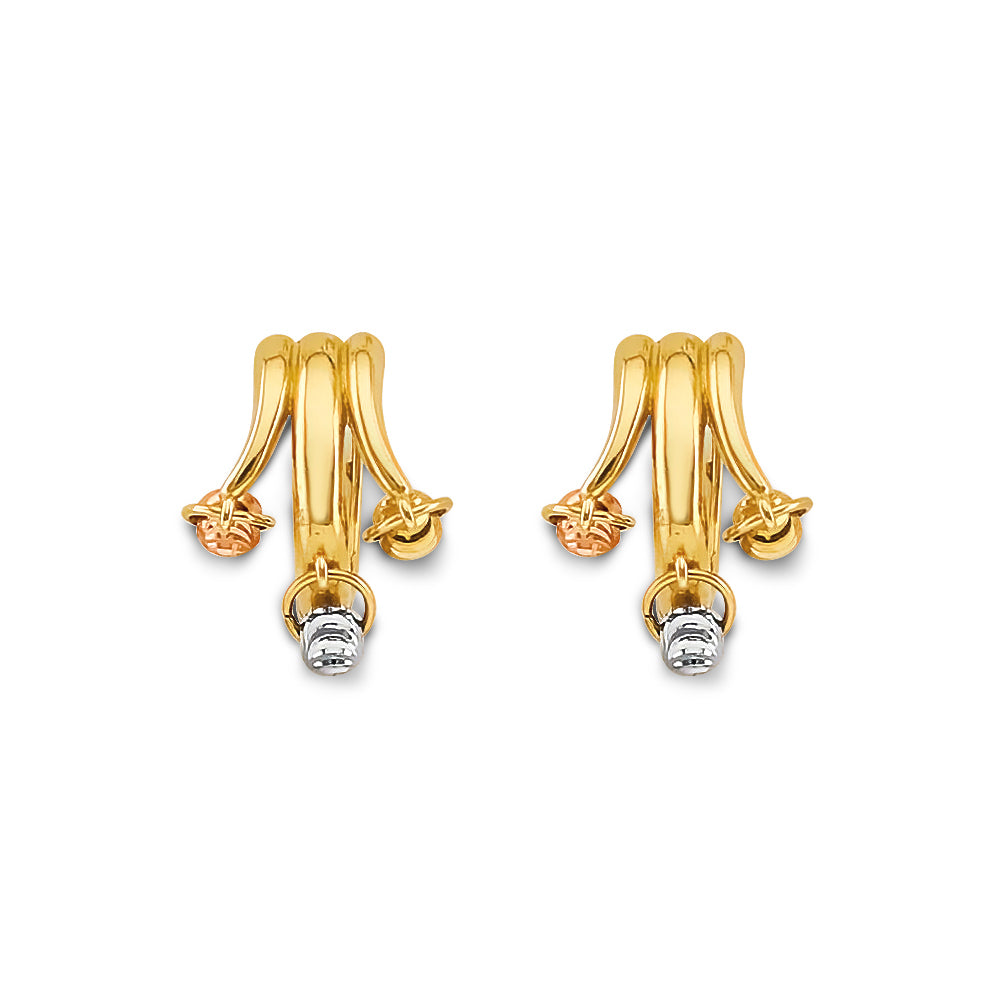 14K Yellow Gold Hanging Earring - ER2184