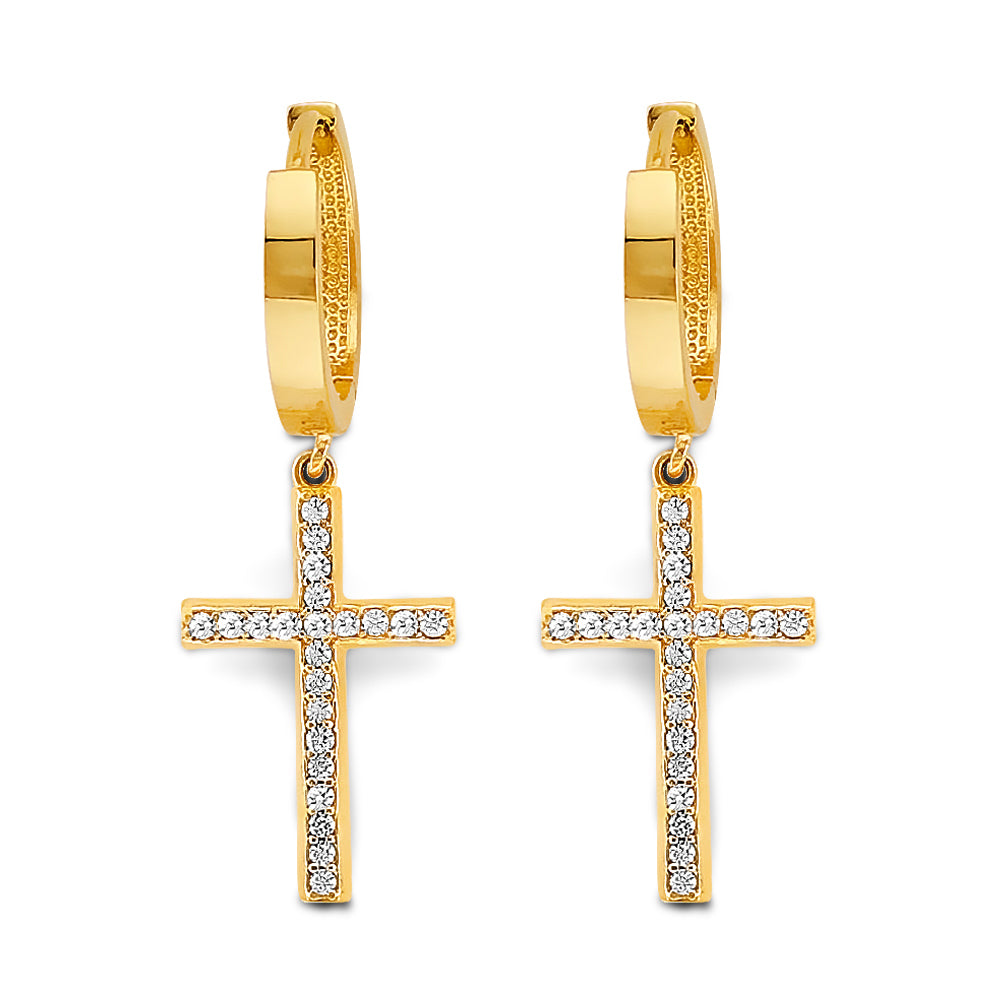 14K Yellow Gold Hanging Earring - ER2190