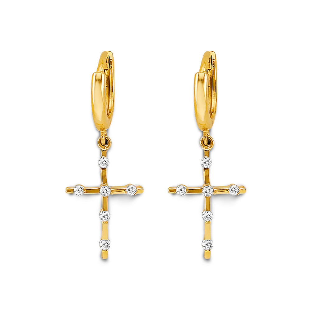 14K Yellow Gold Hanging Earring - ER2191
