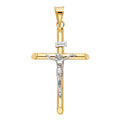 14K Yellow Gold Crucifix Cross Pendant - PT3