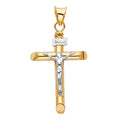 14K Yellow Gold Crucifix Cross Pendant - PT4